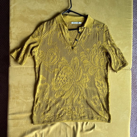 BNWOT Misha and Puff Pistachio Lace polo size XL - Picture 6 of 8